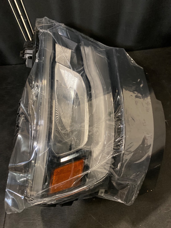 Photo 1 of LED Headlight Assembly Compatible with Dodge Ram 1500 2019-2022 Replacement Headlamp with Silver Frame Driver Left Side LH 68533273AB CH2502332