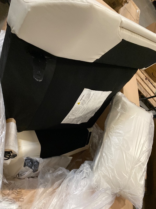 Photo 1 of Swivel Rocker Recliner Chair, Oversized Armless Recliner with Phone Holder & USB Port, Power Recliner Chair for Adults, Cross Legged Glider Rocking Chair for Living Room, Chenille Beige