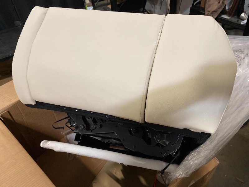 Photo 1 of Swivel Rocker Recliner Chair, Oversized Armless Recliner with Phone Holder & USB Port, Power Recliner Chair for Adults, Cross Legged Glider Rocking Chair for Living Room, Chenille Beige