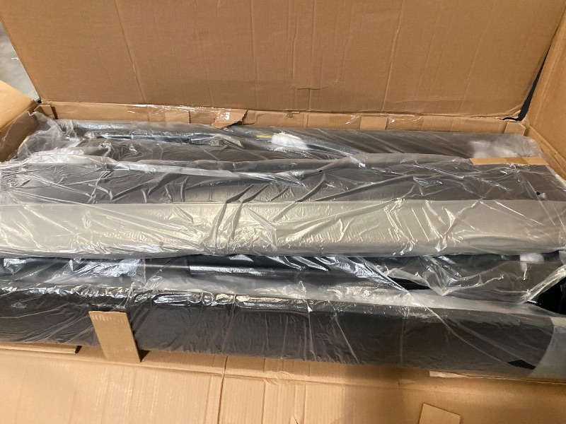 Photo 1 of Folding Bed with Mattress and Headboard Thick Memory Foam Mattress, Roll Away Beds with Mattresses for Adults, Roll Away Beds with Dust Cover Frame for Guest, Assembly Required