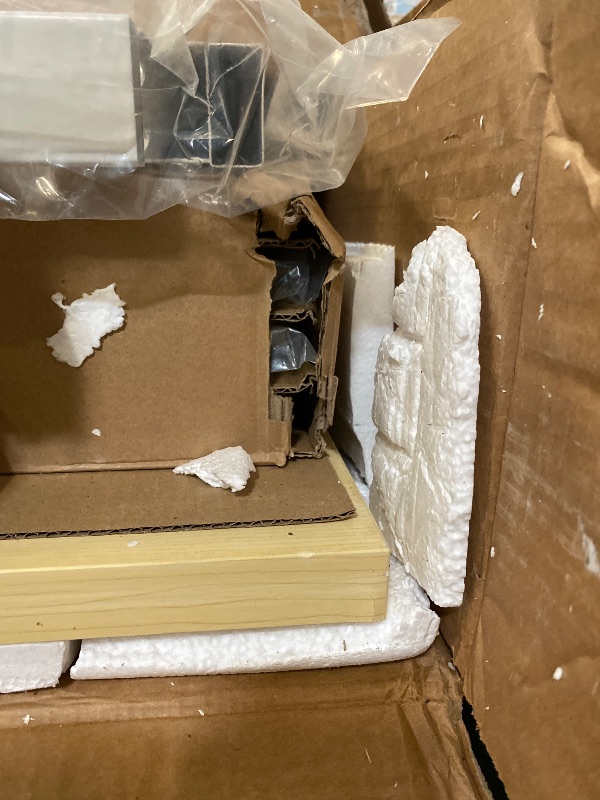 Photo 1 of 71" Bar Height Pub Table Set, 5-Piece Narrow Pub Table with 4 Stools, High Top Bar Table and Chairs for Small Spaces, Kitchen, Dining Room, Home Bar, White + Maple