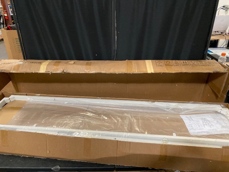 Photo 1 of 71" Bar Height Pub Table Set, 5-Piece Narrow Pub Table with 4 Stools, High Top Bar Table and Chairs for Small Spaces, Kitchen, Dining Room, Home Bar, White + Maple