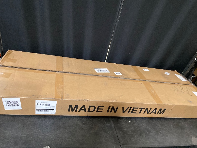 Photo 1 of (QN) Paul Metal and Wood Platform Bed Frame / No Box Spring Needed / Wood Slat Support / Easy Assembly, Queen