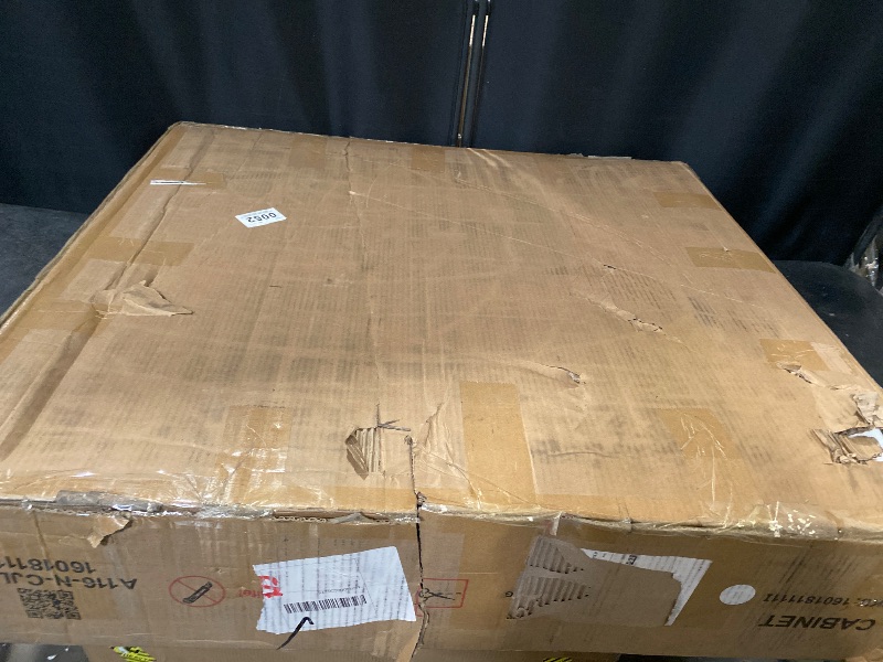 Photo 1 of 64" Width Murphy Cabinet Bed Queen Size with USB Charging Statioon, Cube Murphy Bed Cabinets with Large Drawer, Guest Cabinet Chest Beds for Bedroom Home Office, Mattress Not Included, White