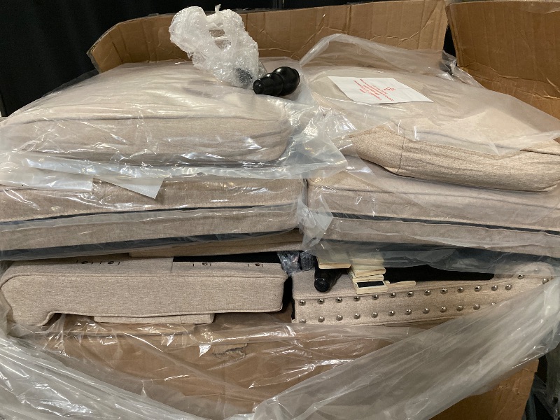 Photo 1 of Queen Pull Out Sofa Bed | 83" Large Sleeper Sofa with Queen Size Mattress | 2-in-1 Convertible Loveseat Sofa-Bed with USB Ports Side Pockets Dark Grey