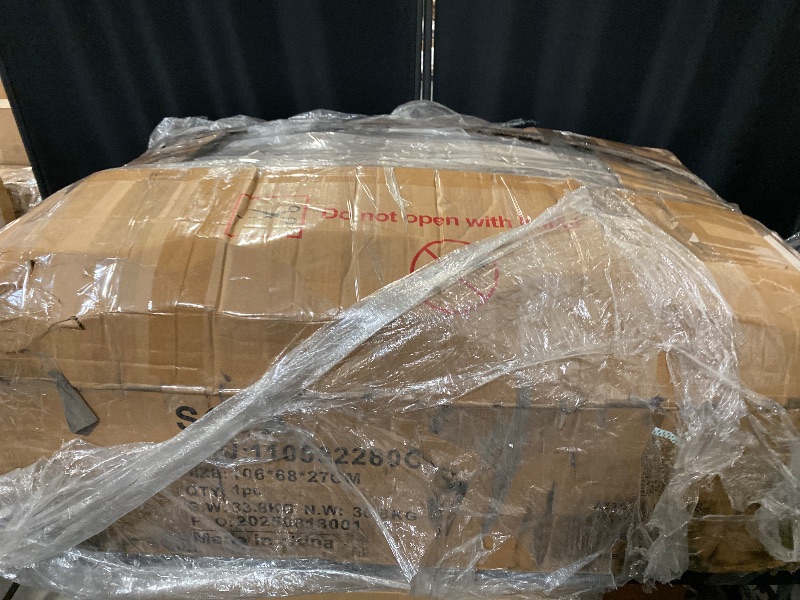 Photo 1 of Queen Pull Out Sofa Bed | 83" Large Sleeper Sofa with Queen Size Mattress | 2-in-1 Convertible Loveseat Sofa-Bed with USB Ports Side Pockets Dark Grey