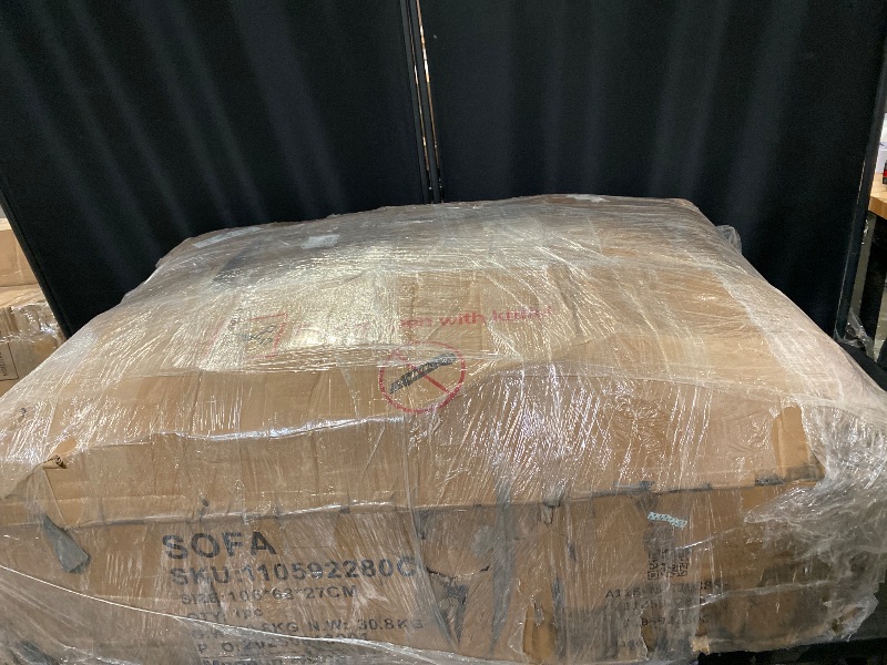 Photo 1 of Queen Pull Out Sofa Bed | 83" Large Sleeper Sofa with Queen Size Mattress | 2-in-1 Convertible Loveseat Sofa-Bed with USB Ports Side Pockets Dark Grey