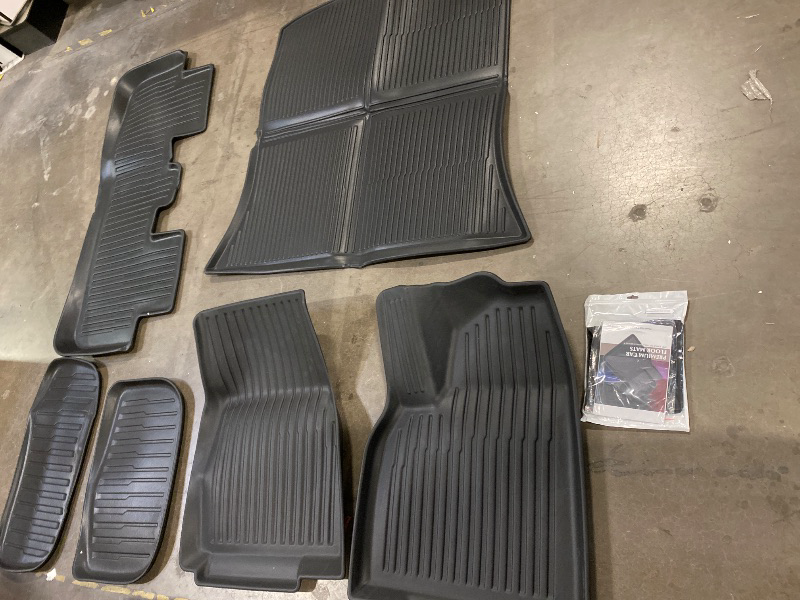 Photo 1 of 6PCS Floor Mats Trunk Mats for Tesla Model 3 2025 Durable TPE Cargo Liners All Weather Waterproof Anti-Slip Mats for Tesla Model 3 Highland 2024-2025 5-Seater Accessories