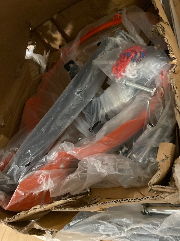 Photo 1 of Wall Mounted Basketball Hoop 45-48in Basketball Hoop with Shatterproof Backboard, 7.5FT-10FT Height Adjustable?mountable Garage Mounted Outdoor