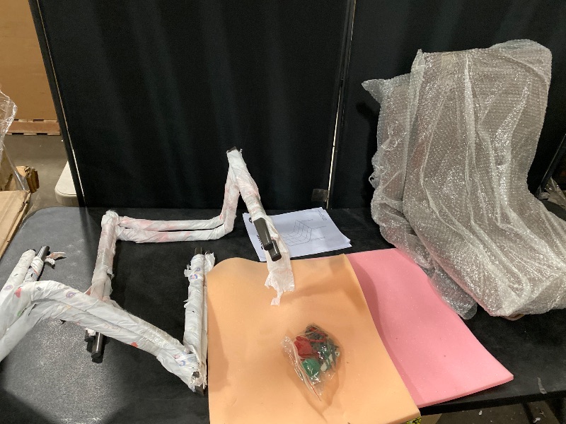 Photo 1 of Dining Chairs, 2 Pieces Mid-Century Upholstered Dinner Chairs with PU Leather Cushion and Metal Legs, Farmhouse Kitchen Chairs for Living Room, Bedroom, Kitchen, Outdoor Lounge, Waiting Room, Brown