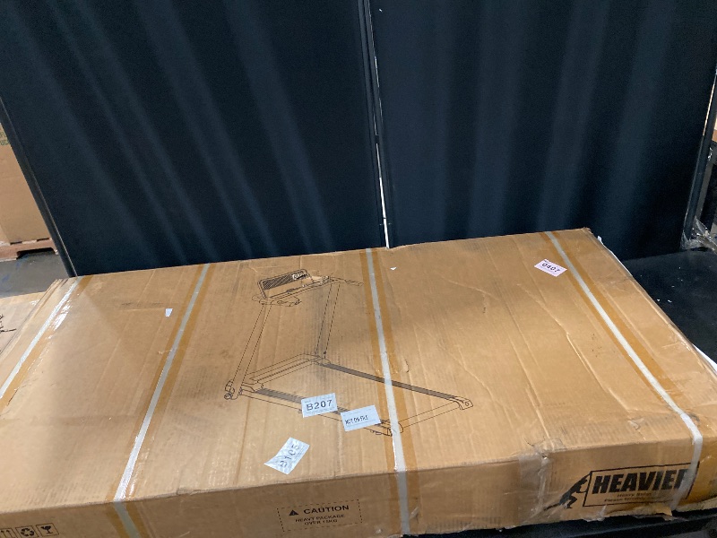 Photo 1 of P8 Foldable Treadmill, Heart Rate Sensor, 8.7mph, 300lbs Capacity, 12 Built-in Programs, Dual Cushion System & LED, home - Black