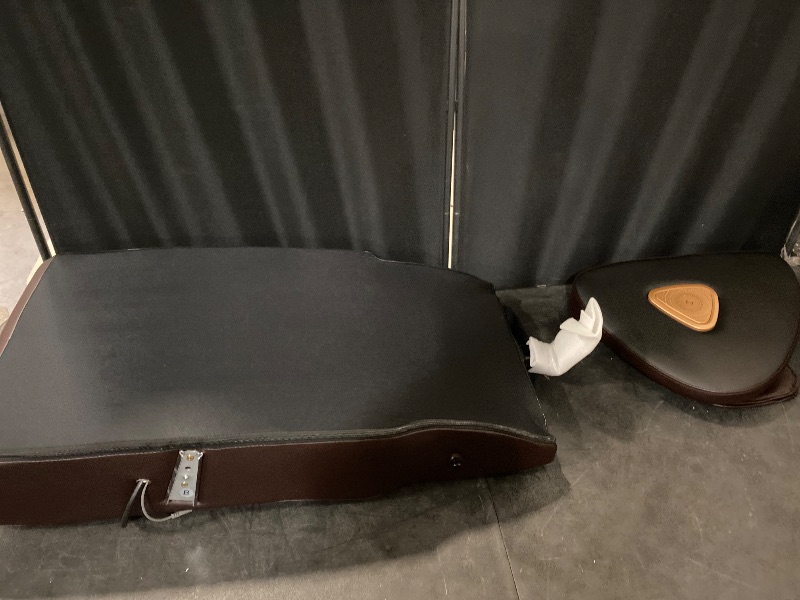 Photo 1 of Massage Chair Full Body, Zero Gravity Massage Chair with 10 Fix Rollers, Heating, Foot Massage, Auto Modes, Bluetooth Speaker, Touch Screen Controller (Brown Premium)