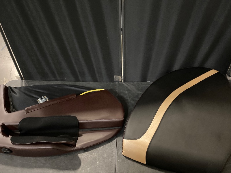 Photo 1 of Massage Chair Full Body, Zero Gravity Massage Chair with 10 Fix Rollers, Heating, Foot Massage, Auto Modes, Bluetooth Speaker, Touch Screen Controller (Brown Premium)