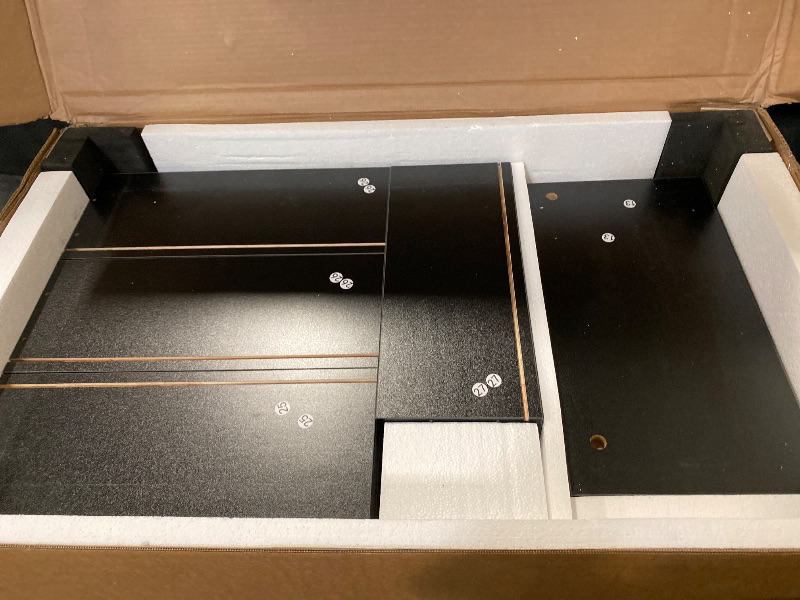 Photo 1 of 10 Drawer 70" W Dresser with LED Light and Charging Station - Black/White