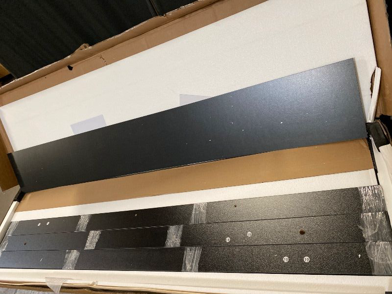 Photo 1 of 10 Drawer 70" W Dresser with LED Light and Charging Station - Black/White