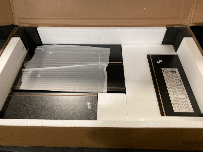 Photo 1 of 10 Drawer 70" W Dresser with LED Light and Charging Station - Black/White