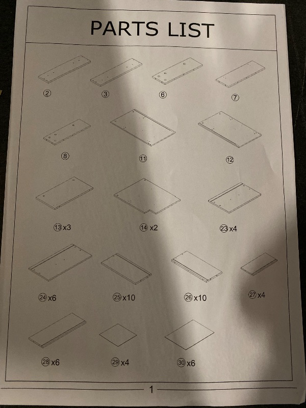 Photo 1 of 10 Drawer 70" W Dresser with LED Light and Charging Station - Black/White