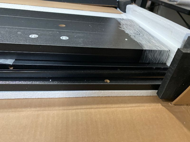 Photo 1 of 10 Drawer 70" W Dresser with LED Light and Charging Station - Black/White