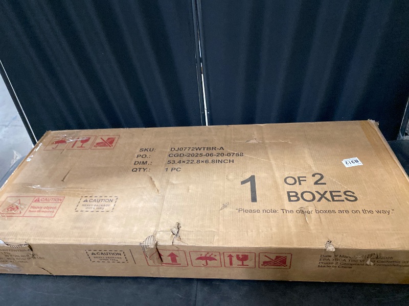 Photo 1 of 73" Tall Farmhouse 3 Doors Armoire Wardrobe Closet w/ Sliding Folding Door,4 Drawers,Closet Wardrobe Cabinet w/ LED Light,Hanging Rod for Bedroom,Wooden Wardrobe Armoire Cabinet,Antique White