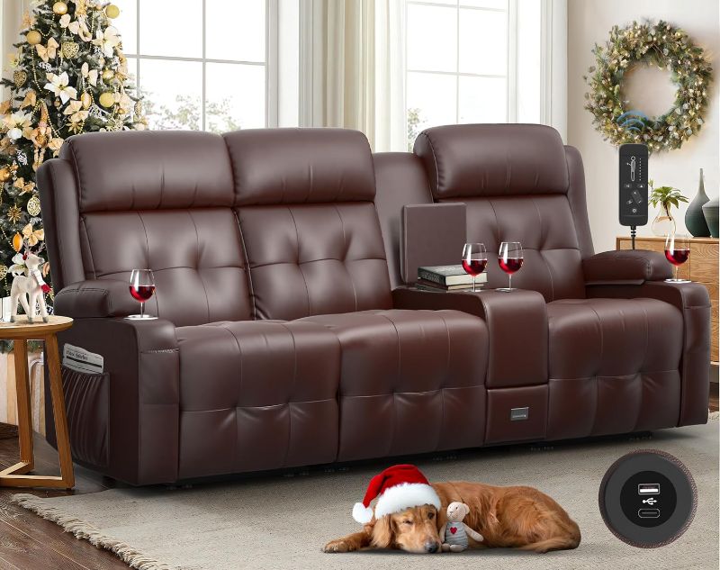 Photo 1 of (check) Black 3 Seater Powered Reclining Sofa

Include left side of couch - right side back coushion - right arm & accessories