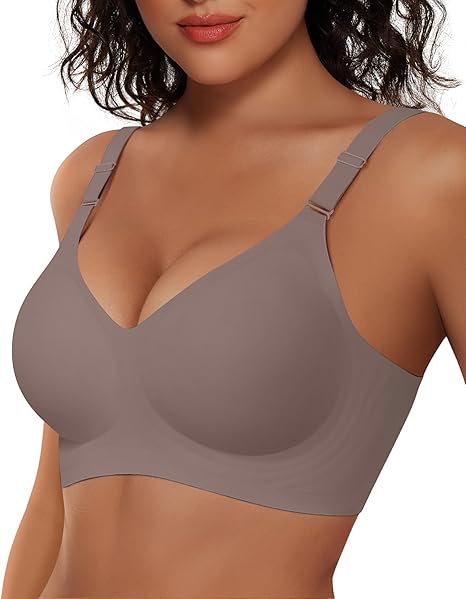 Photo 1 of 3 4XL Womens Wireless Bras No Underwire Push Up Bra Seamless Supportive Full Coverage Everyday Bras Regular and Plus Size