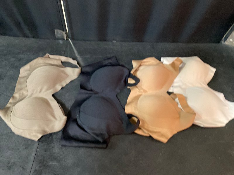 Photo 1 of 3XL Super Firming Bra, Women's Ribbed Push Up Adjustable Wireless Bra, Wire-Free Non-Marking Skin-Friendly Push-Up Bras