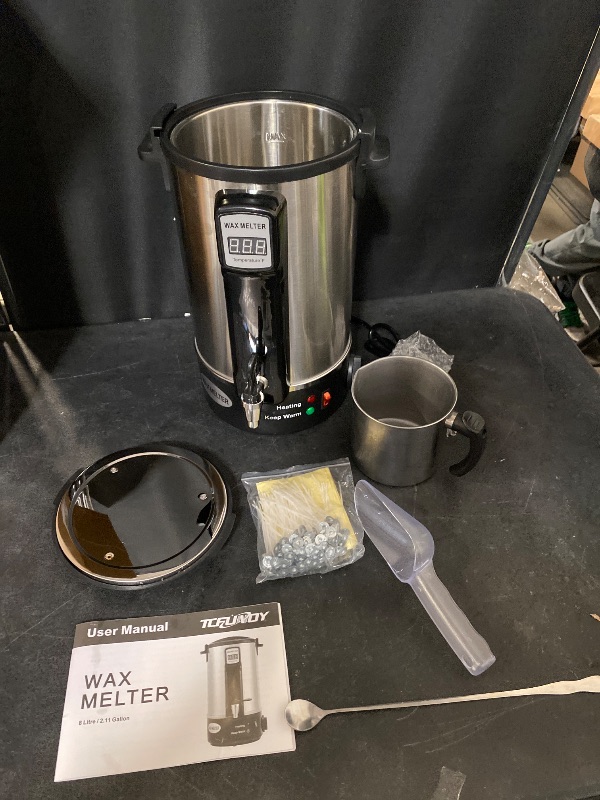 Photo 1 of Candle Making Wax Melting Pot 8.45Qts/17Lbs, Electric Non-Stick Candle Wax Melter Pot 8L, DIY Candle Making Kit for Adults, Soy Wax and Beeswax Candle Maker