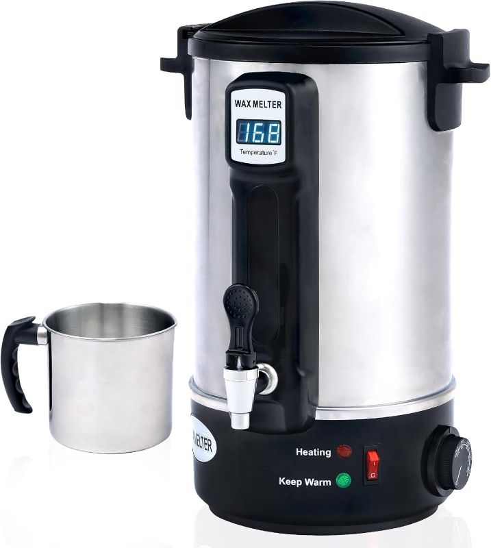 Photo 1 of Candle Making Wax Melting Pot 8.45Qts/17Lbs, Electric Non-Stick Candle Wax Melter Pot 8L, DIY Candle Making Kit for Adults, Soy Wax and Beeswax Candle Maker