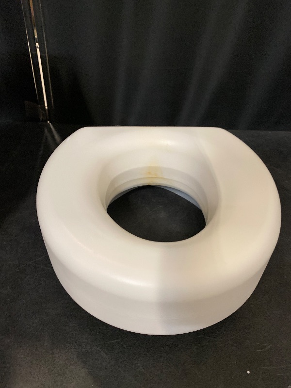 Photo 1 of Lumex Raised Toilet Seat, 4.5" Riser, Non-Locking, Fits Most Toilets