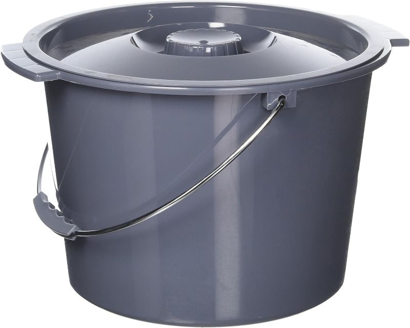 Photo 1 of Commode Bucket with Lid and Handle Case