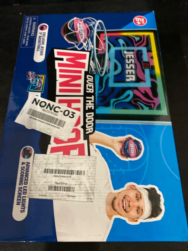 Photo 1 of Basketball Hoop with Balls | Fun Indoor Game for All Ages 6+, Gift for Kids, Children, Teens & Families, Bedroom & Playroom | Toy for Boys & Girls (Over The Door)