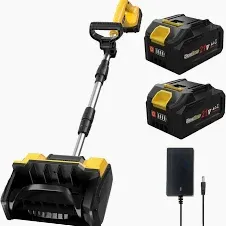 Photo 1 of Parts 20V Cordless Snow Shovel, 13-Inch Brushless Snow Blower with 2x 4Ah Batteries & Quick Charger
