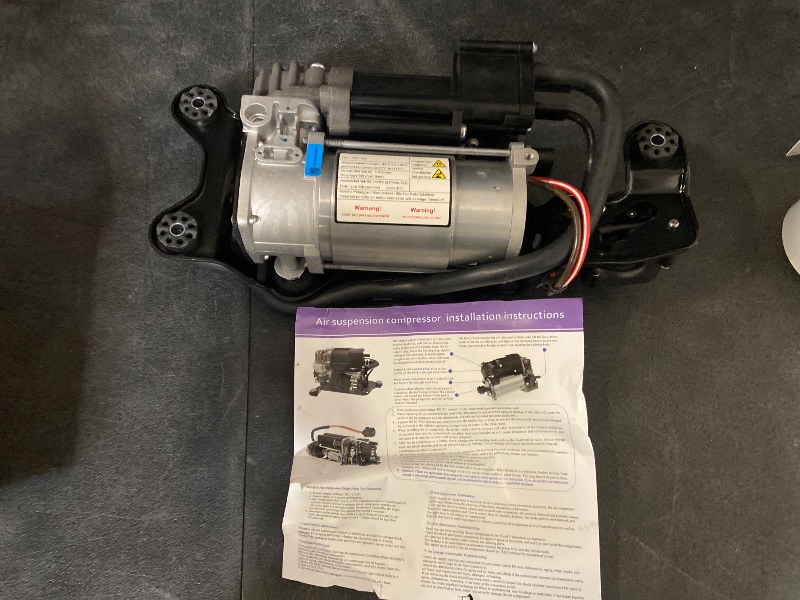 Photo 1 of Air Suspension Compressor Pump with Bracket 37206875177 Replacement for BMW X5 F15 F85 2013-2018 X6 F16 F86 2014-2019 37206868998 37206850555 AKWH