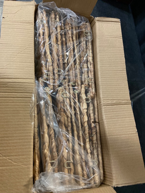 Photo 1 of 10.5x10.5in Wicker Storage Baskets, Handwoven Water Hyacinth Foldable Cube Bins for 11.5" × 11.5" and Larger Cube Shelves, Set of 4 (Natural)
