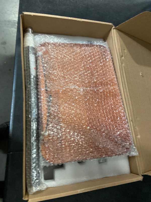 Photo 1 of Mobile Laptop Desk Library Flip-up Lifting Standing Desk with Fence + Book Clip, Home Portable Floor Standing Adjustable Desk, Easy to Install
