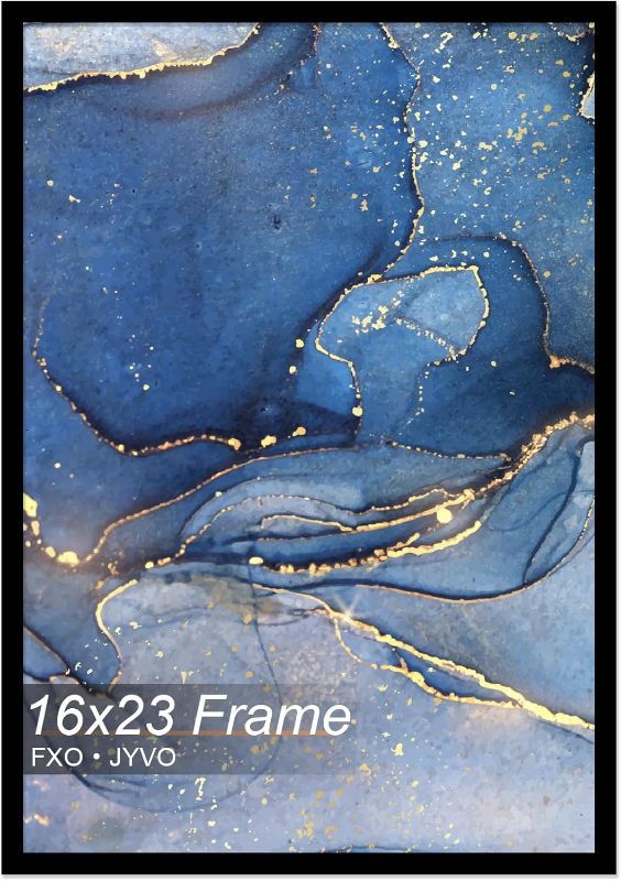 Photo 1 of 16x22 Picture Frame, Black Frame for 16 x 23 Inch Picture Poster Photo, Light Weight and High Transparent 16 by 23 Frame for Wall - 1 Pack/Black/16 x23