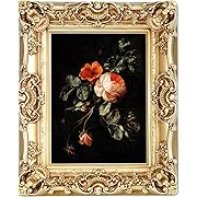 Photo 1 of 19X16 Vintage Picture Frame, Antique Champagne Gold Ornate Baroque Frame with Real Glass, 11 X 14 Photo Frame for Tabletop Wall Hanging Display
