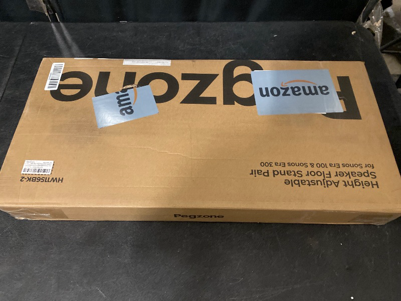 Photo 1 of 26.9"-42.6" Height Adjustable Speaker Stands Compatible with SONOS Era 300 and Era 100, Floor Stands with Cable Management, Speaker Mount, Black, 2 Pack (Pair)
