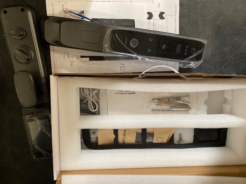 Photo 1 of Smart Door Lock with 3D Face Recognition & Camera, Video Doorbell with Intercom, Fingerprint Keyless Entry, Password, IC Card, Key, Alexa Compatible, Tuya App Control, Smart Home Front Door Security