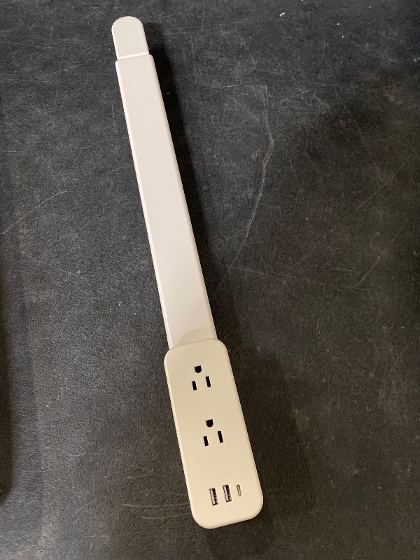Photo 1 of Electrical Outlet Extender Long Stick with 180° Swivel | Extends 23-35 in for Hard-to-Reach Places | 2 AC Outlets + 3 Ports (USB-C/USB-A) for Bed, Dorm, Office & Sofa