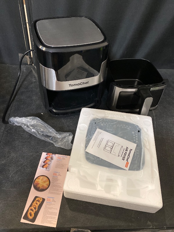 Photo 1 of Air Fryer 10-in-1, 5.3QT Compact Oil Free Cooker with Visible Window & Dishwasher Safe Basket Healthy Cooking, Digital Control for Family