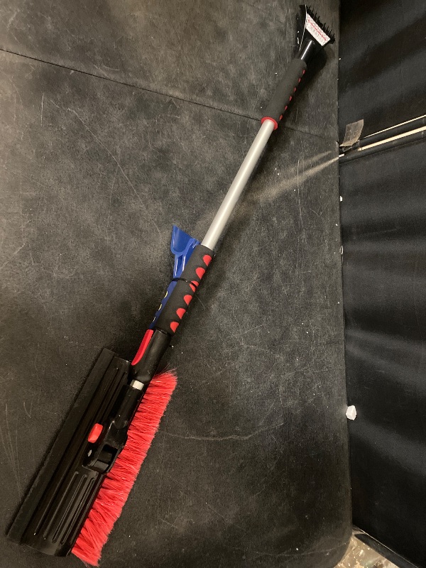 Photo 1 of 39" Extendable Snow Brush with Squeegee & Ice Scraper | Foam Grip | Auto Snow Brush | Auto Ice Scraper | Car Truck SUV