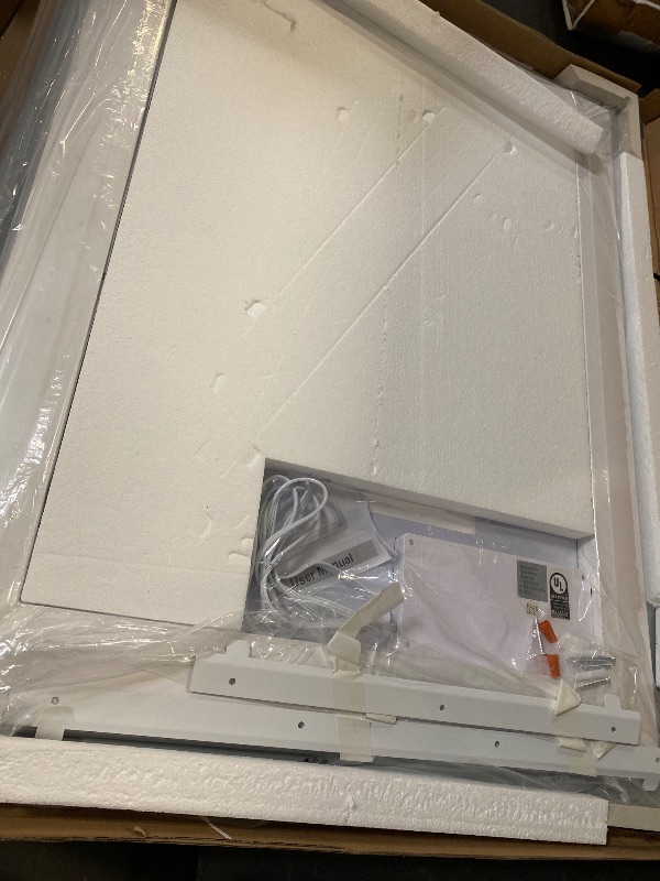 Photo 1 of 40X32 LED Bathroom Mirror with Lights, Anti-Fog, Dimmable, Backlit + Front Lit, Smart Bathroom Vanity Mirror, Memory Function, Shatterproof, Tempered Glass (Horizontal/Vertical)