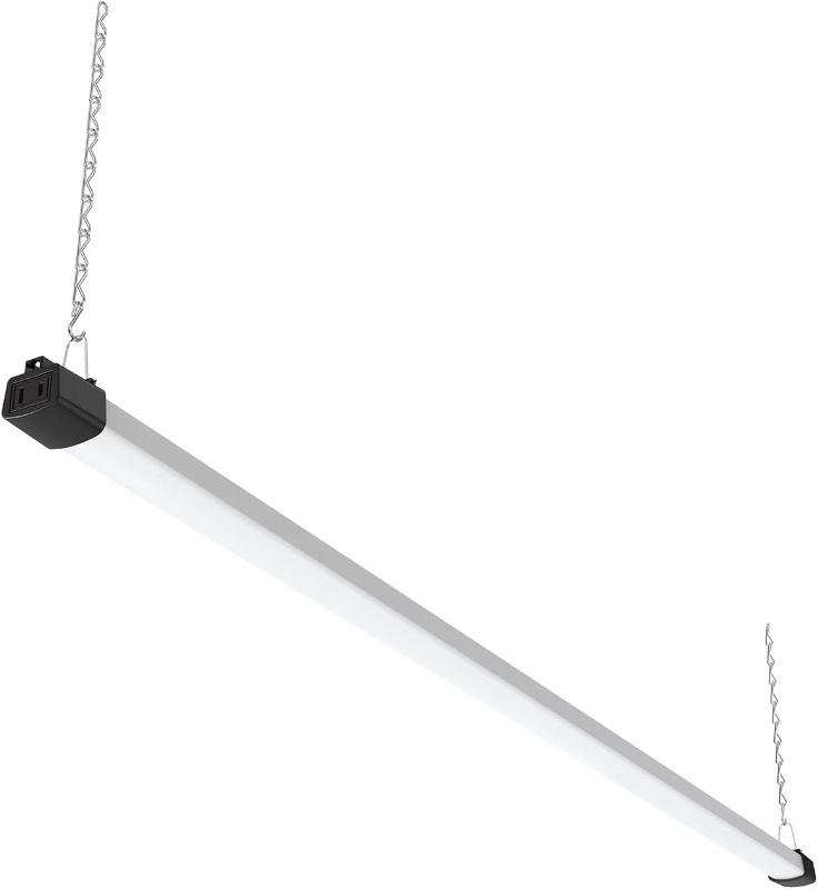 Photo 1 of 4FT LED Shop Light 40W Strip Work Compact Slim with Inline Switch Daylight White 5000K for Garage Workshop Basement