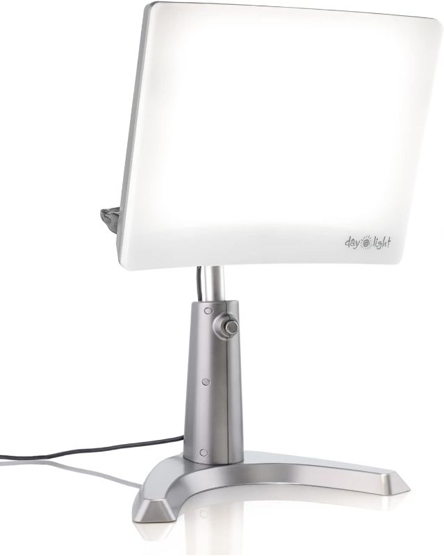 Photo 1 of Carex Day-Light Classic Plus Sunlight Therapy Lamp - 10000 LUX Therapy Lamp at 12 Inches, LED Bright White Light with Adjustable Height and Brightness Levels for Mood, White
