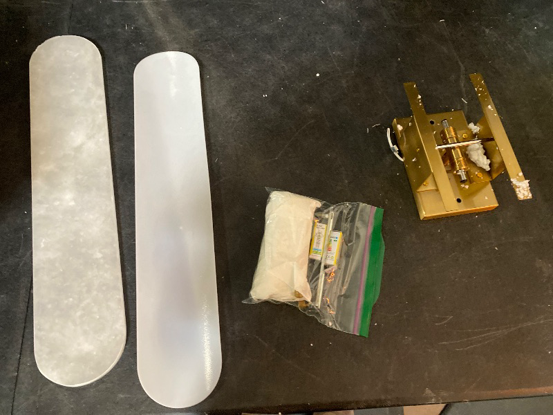 Photo 1 of 19.7" Mid Century Natural Alabaster Wall Sconces Wall Lighting Bathroom Vanity Light Fixtures Marble Wall Light White Stone Glass Modern Wall Mount Lamp for Bedroom Living Room Hallway