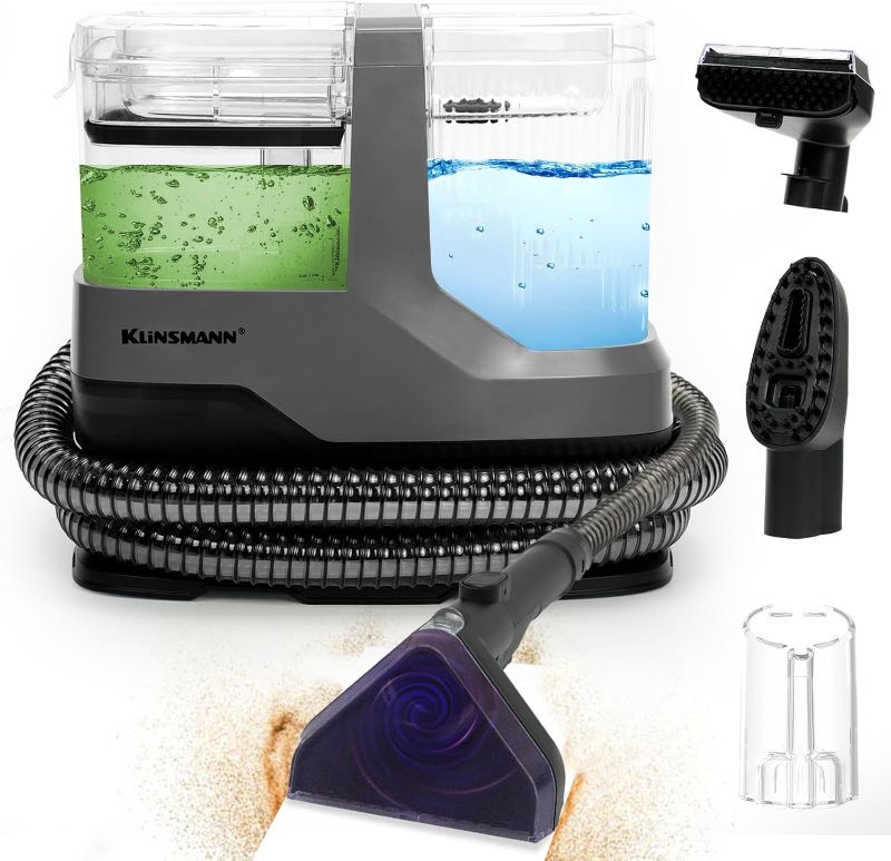 Photo 1 of Couch & Upholstery Cleaner Machine, Portable Carpet Cleaner Machine with 17KPa Powerful Suction, Small Handheld Carpet Shampooer for Deep Cleaning Car Seat, Sofa, Furniture, Rug, Spot & Pet Mess