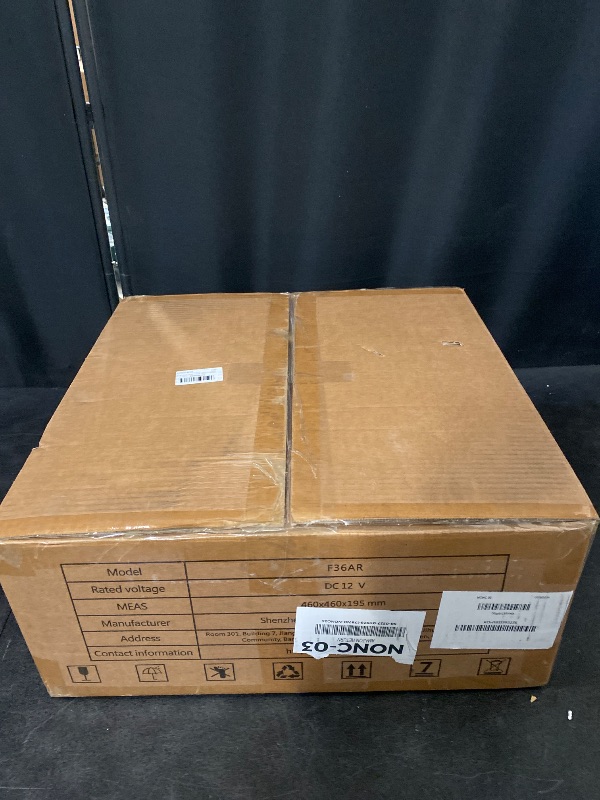 Photo 1 of EcoSynic Quiet RV Roof Vent with Rain Sensor, Automatic RV Vent with Reversible Ventilation, 12 Volt RV Fan with Max Air, 14" x 14" RV Ceiling Fan Replacement for Enclosed Trailer, Motorhome, Van