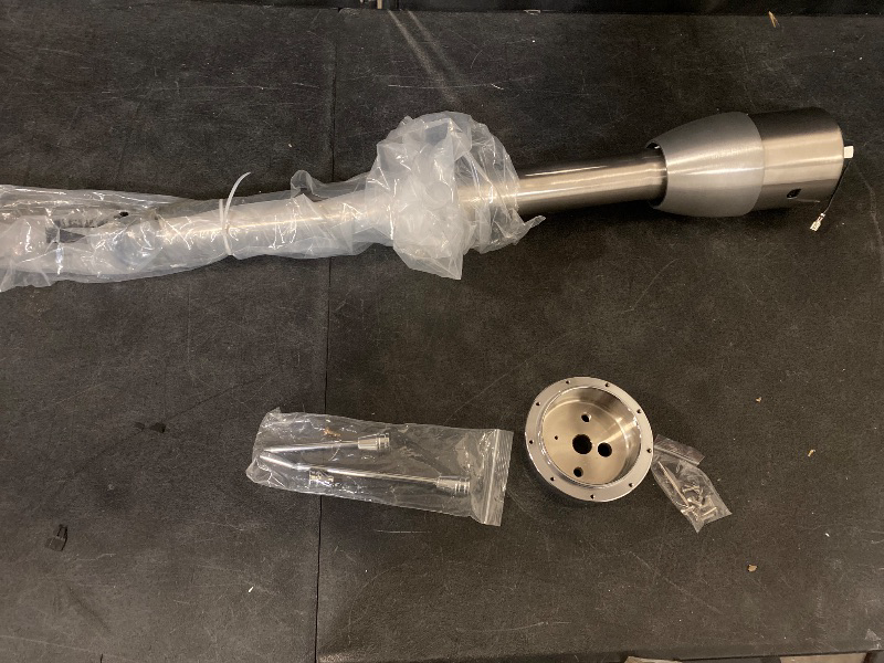 Photo 1 of Stainless Steel 28" Universal Tilt Manual Steering Column with 9 Hole Wheel Adapter No Key Floor Shift Hod Rod