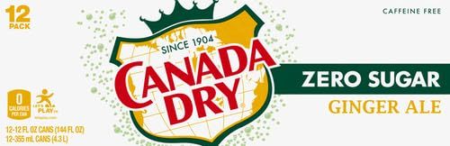 Photo 1 of Canada Dry Zero Sugar Ginger Ale | 12 fl. oz. Cans | 12 Pack